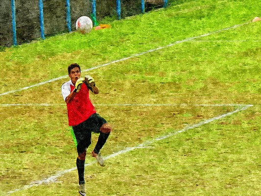 Product picture The Goalkeeper During Warm-Up Exercises